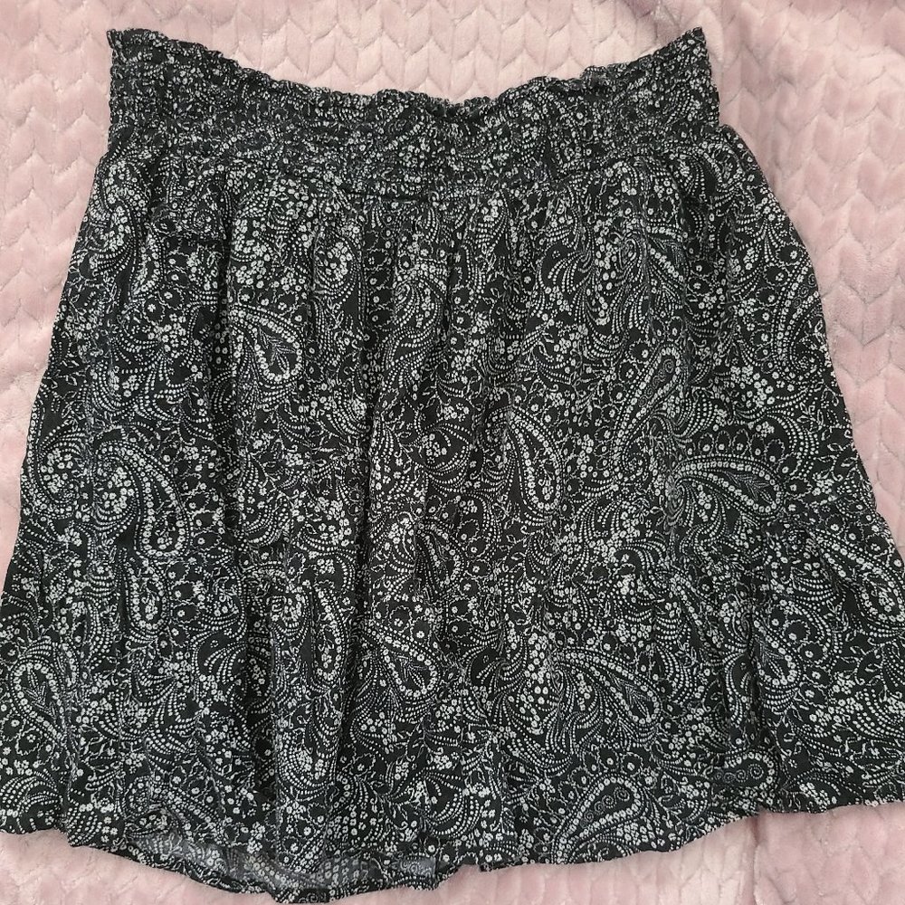 Black paisley skirt